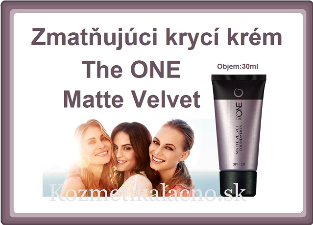 Zmatňujúci krycí krém The ONE Matte Velvet-Bazár
