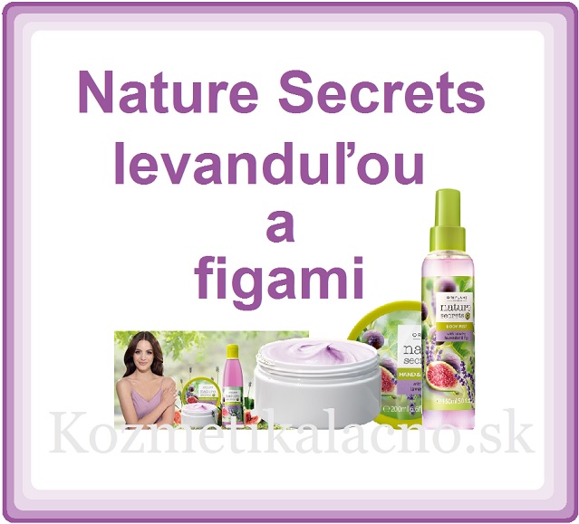 Telový sprej s relaxačnou levanduľou a figami Nature Secrets.