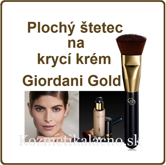 Plochý štetec na krycí krém Giordani Gold