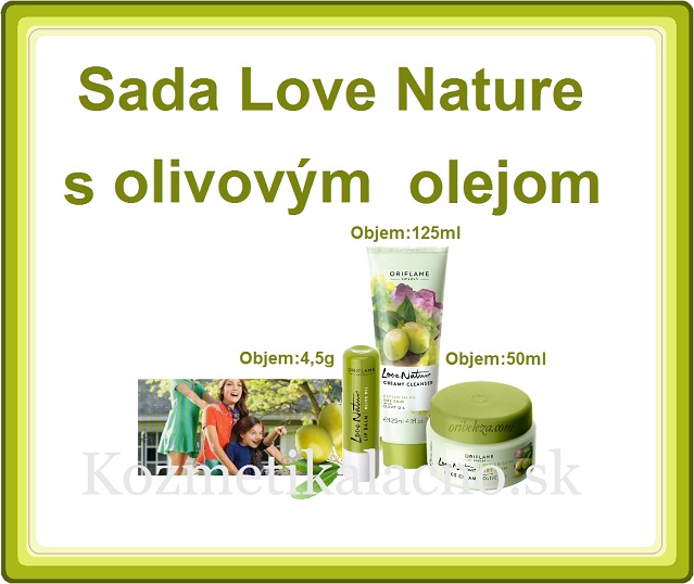 Sada Love Nature s olivovým olejom