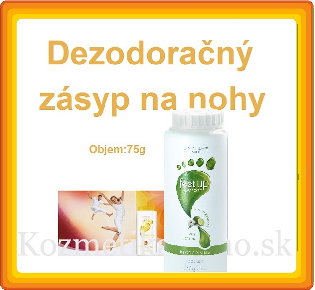 Dezodoračný zásyp na nohy