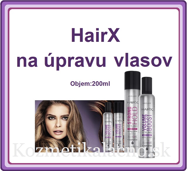 HairX na úpravu vlasov