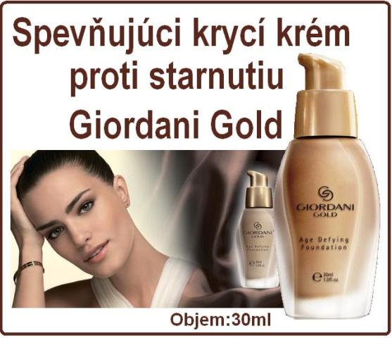 Spevňuj. krycí krém proti starnutiu Giordani Gold.