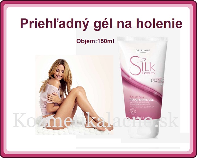 Priehľadný gél na holenie