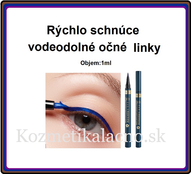 Rýchlo schnúce vodeodolné očné linky