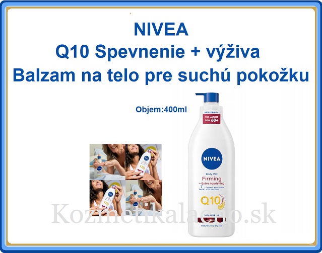 NIVEA Q10 Spevnenie + výživa Balzam na telo pre suchú pokožku
