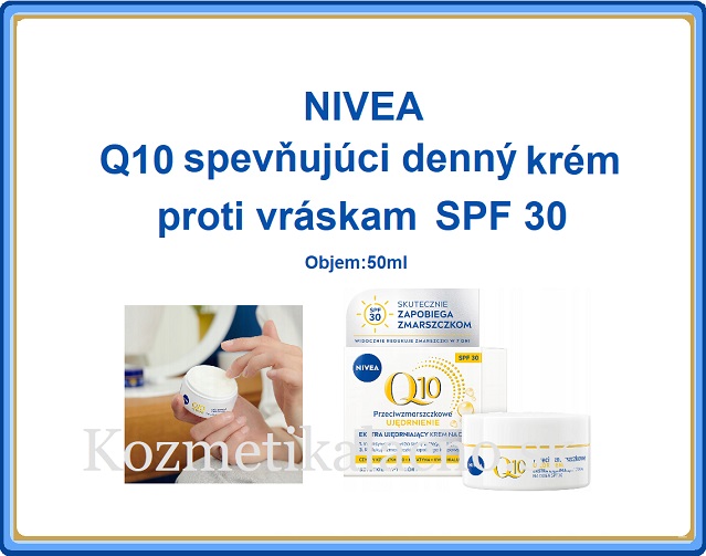 NIVEA Q10 spevňujúci denný krém proti vráskam SPF 30