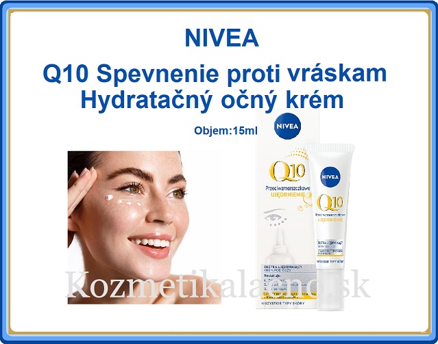 NIVEA Q10 Spevnenie proti vráskam Hydratačný očný krém