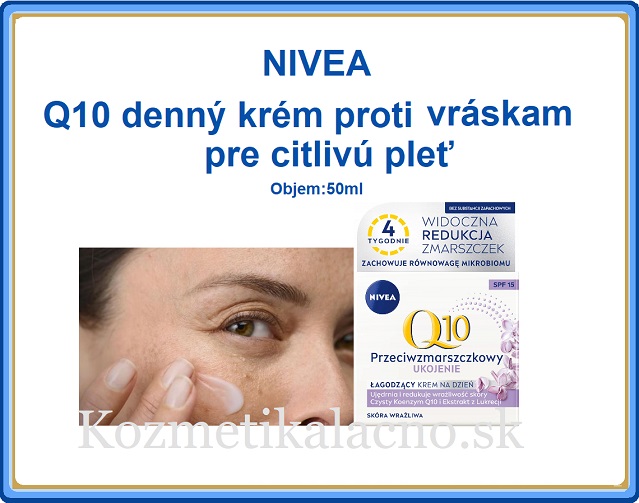 NIVEA Q10 denný krém proti vráskam pre citlivú pleť