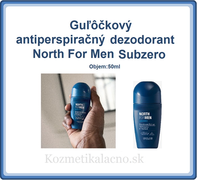 Guľôčkový antiperspiračný dezodorant North For Men Subzero
