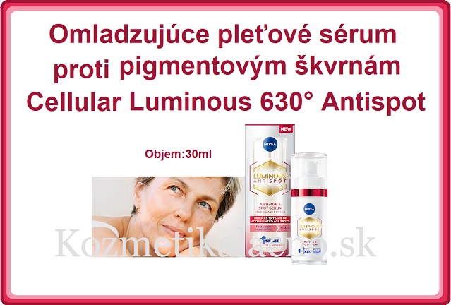 NIVEA Omladzujúce pleťové sérum proti pigmentovým škvrnám Cellular Luminous 630° Antispot