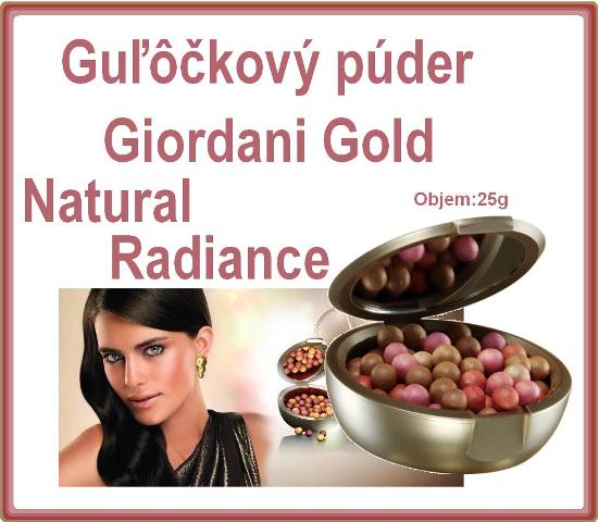 Guľôčkový púder Giordani Gold.
