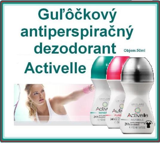 Guľôčkový antiperspiračný dezodorant Activelle 