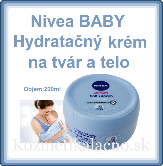 NIVEA BABY Ošetrujúci krém na tvár a telo.