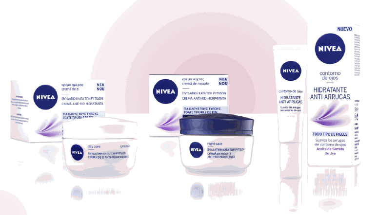 NIVEA očný hydratačný krém proti vráskam.