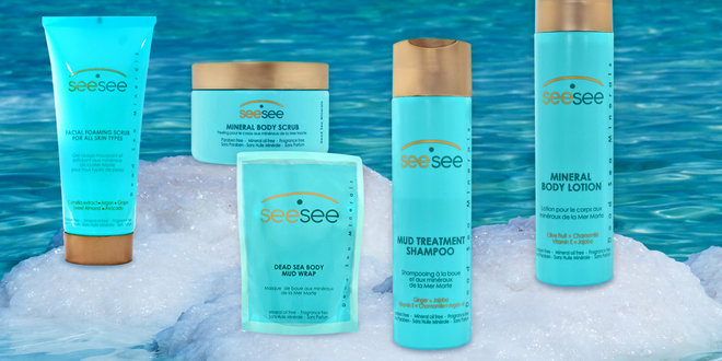 SeeSee minerálny telový píling z Mŕtveho mora.-360ml